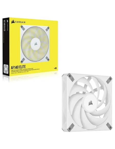 Corsair AF140 Elite 140 mm PWM Ventilador con Rodamiento Dinámico Líquido 140mm Blanco