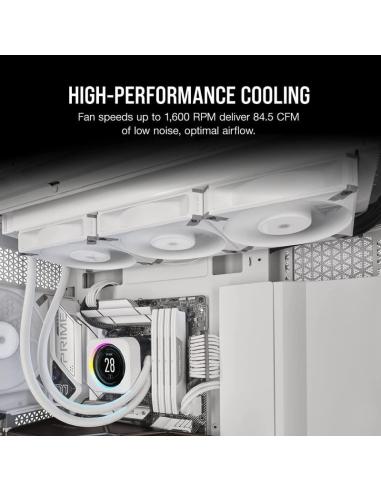 Corsair AF140 Elite 140 mm PWM Ventilador con Rodamiento Dinámico Líquido 140mm Blanco