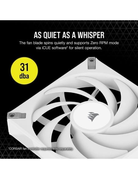 Corsair AF140 Elite 140 mm PWM Ventilador con Rodamiento Dinámico Líquido 140mm Blanco