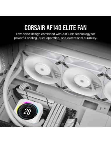 Corsair AF140 Elite 140 mm PWM Ventilador con Rodamiento Dinámico Líquido 140mm Blanco