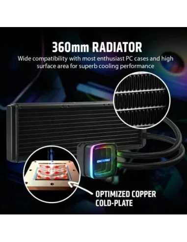 Enermax Aquafusion ADV ARGB Kit de Refrigeración Líquida 360mm Negro