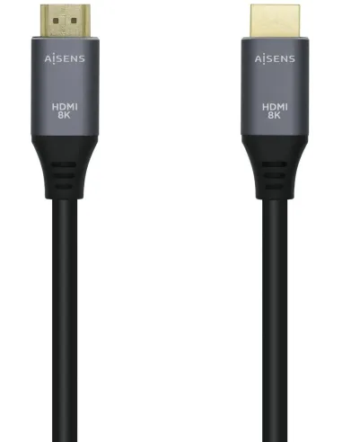Aisens A150-0425 Cable HDMI v2.1 Macho/Macho 50 cm Gris y Negro