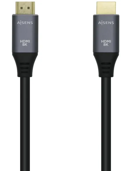 Aisens A150-0428 Cable HDMI v2.1 Macho/Macho 2 m Gris y Negro