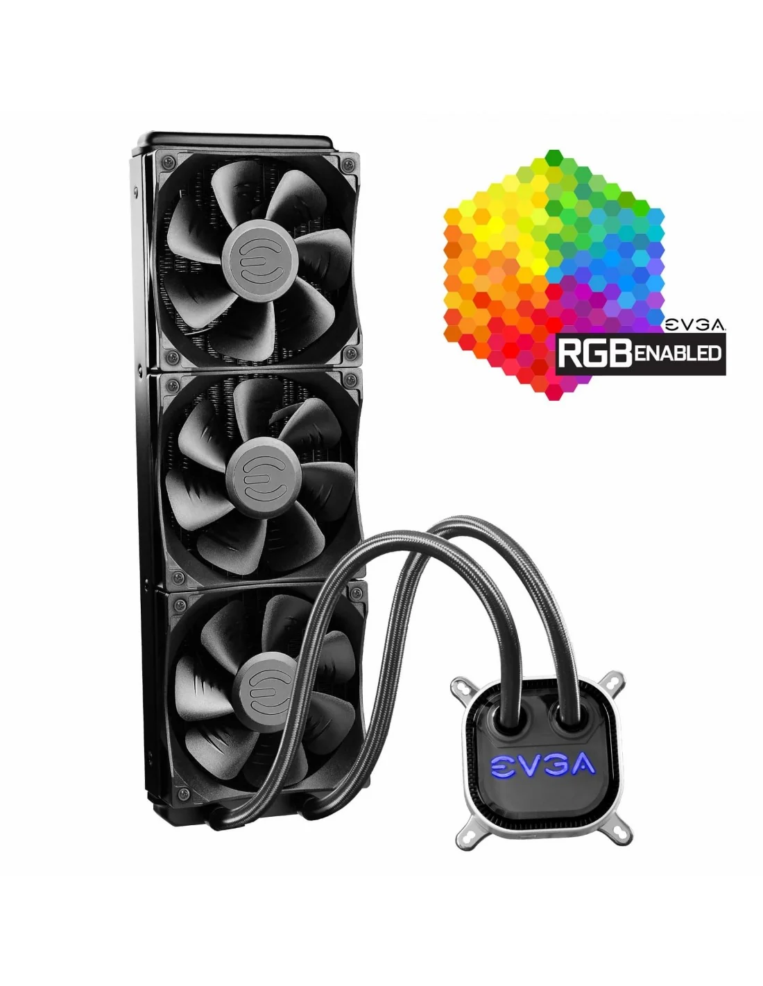 EVGA CLC 360 Kit De Refrigeración Líquida 360mm Negra