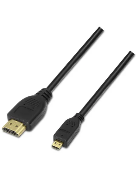 Aisens A119-0116 Cable HDMI a microHDMI v1.4 Macho/Macho 80cm Negro