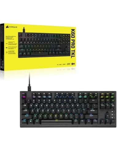 Corsair K60 PRO TKL RGB Teclado Optomecánico Gaming Negro