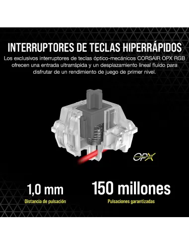 Corsair K60 PRO TKL RGB Teclado Optomecánico Gaming Negro