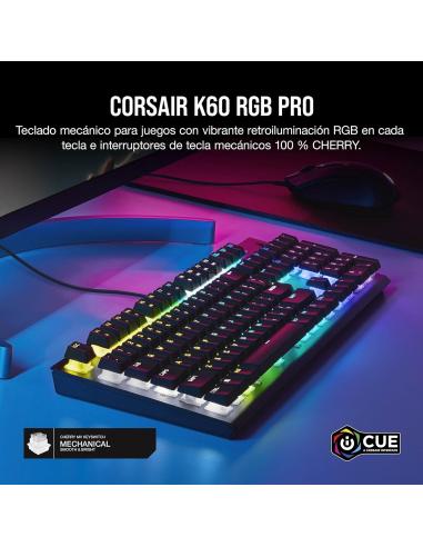 Corsair K60 RGB Pro Teclado Mecánico Gaming Cherry Viola
