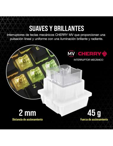 Corsair K60 RGB Pro Teclado Mecánico Gaming Cherry Viola