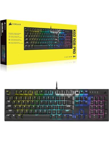Corsair K60 RGB Pro Teclado Mecánico Gaming Cherry Viola