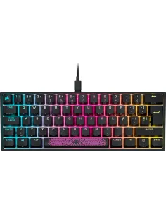 Corsair K65 Mini Teclado Mecánico Gaming RGB Switch Cherry MX Red Negro