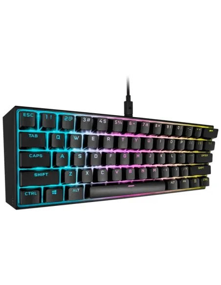 Corsair K65 Mini Teclado Mecánico Gaming RGB Switch Cherry MX Red Negro