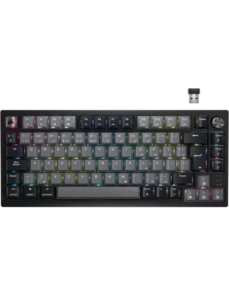Corsair K65 PLUS WIRELESS 75% Teclado Mecánico Inalámbrico Gaming Hot Swapped MLX Red