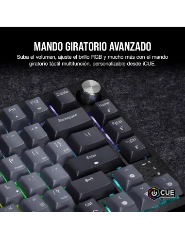Corsair K65 PLUS WIRELESS 75% Teclado Mecánico Inalámbrico Gaming Hot Swapped MLX Red