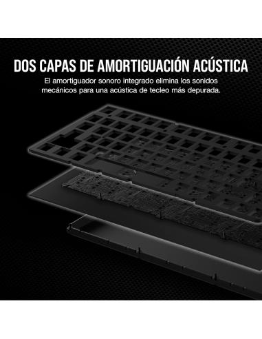 Corsair K65 PLUS WIRELESS 75% Teclado Mecánico Inalámbrico Gaming Hot Swapped MLX Red