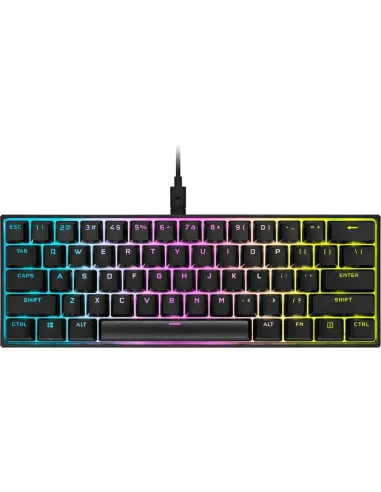 Corsair K65 Mini Teclado Mecánico Gaming RGB Switch Cherry MX Speed Negro