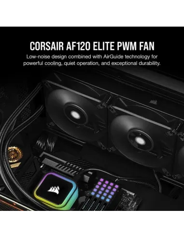 Corsair AF120 Elite 120 mm PWM Ventilador con Rodamiento Dinámico Líquido 120mm
