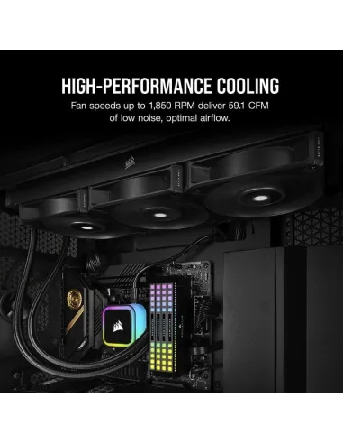 Corsair AF120 Elite 120 mm PWM Ventilador con Rodamiento Dinámico Líquido 120mm