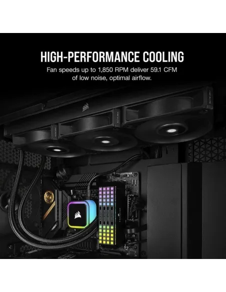Corsair AF120 Elite 120 mm PWM Ventilador con Rodamiento Dinámico Líquido 120mm