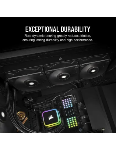 Corsair AF120 Elite 120 mm PWM Ventilador con Rodamiento Dinámico Líquido 120mm