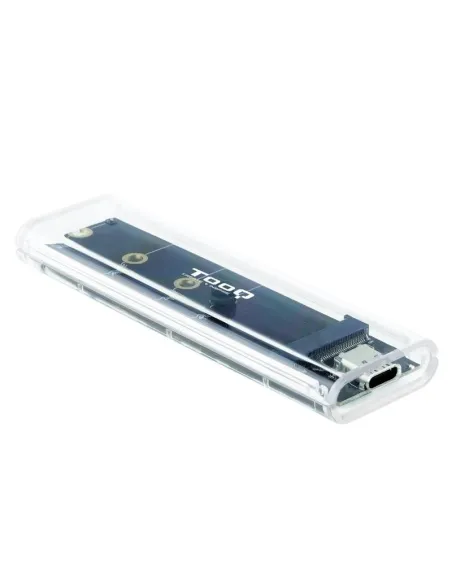 TooQ TQE-2200 Caja Externa M.2 PCIe USB-C 3.1 Transparente RGB