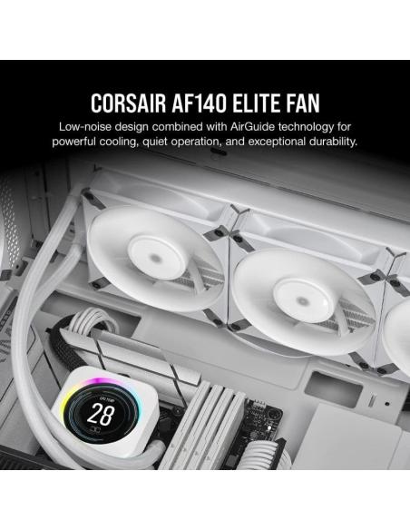 Corsair AF120 Elite 120 mm PWM Ventilador con Rodamiento Dinámico Líquido 120mm Blanco
