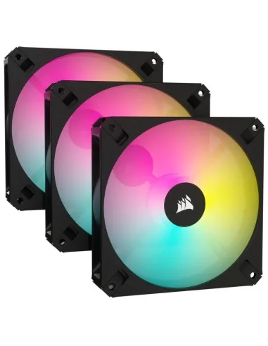 Corsair iCUE AR120 Digital RGB Triple Pack Ventiladores 120mm Negros