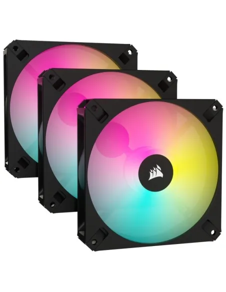 Corsair iCUE AR120 Digital RGB Triple Pack Ventiladores 120mm Negros
