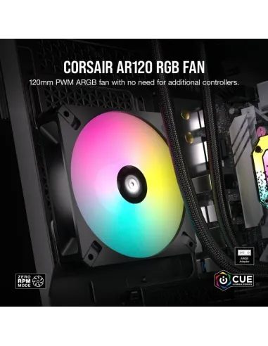 Corsair iCUE AR120 Digital RGB Triple Pack Ventiladores 120mm Negros