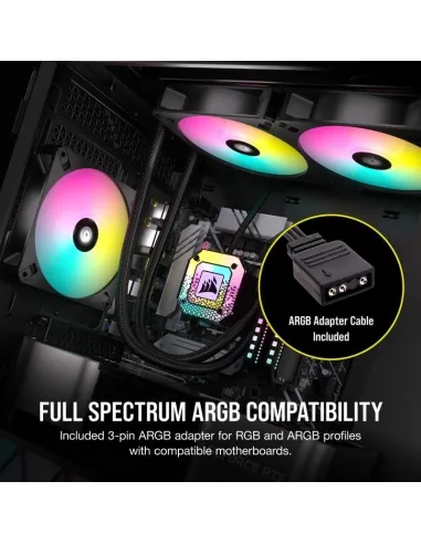 Corsair iCUE AR120 Digital RGB Triple Pack Ventiladores 120mm Negros