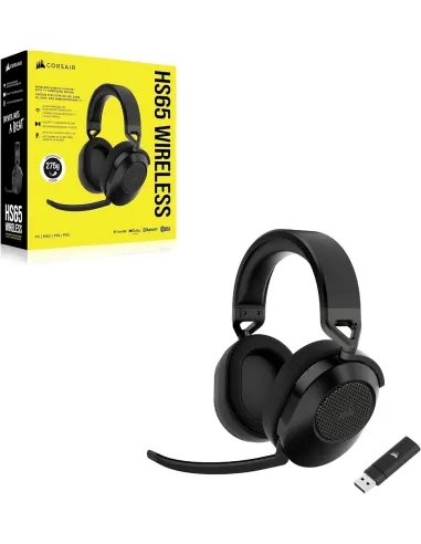 Corsair HS65 Wireless V2 Auriculares Gaming Inalámbricos 7.1 Negros