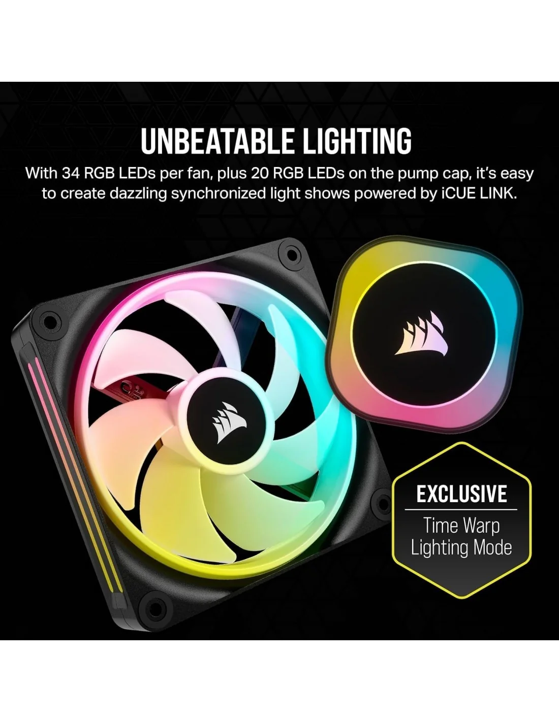 Corsair iCUE LINK H150i RGB AIO Kit de Refrigeración Líquida Negra