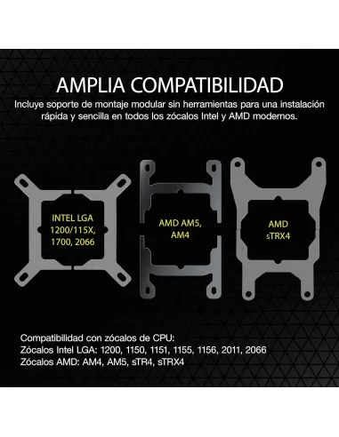 Corsair iCUE H170i ELITE CAPELLIX XT Kit de Refrigeración Líquida 420mm Negra