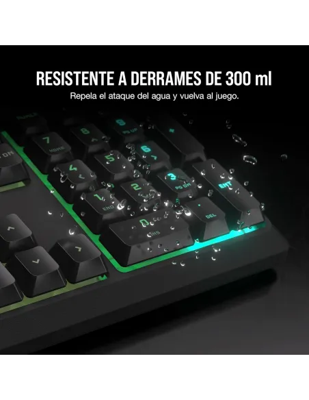Corsair K55 CORE RGB Teclado Gaming Retroiluminado Negro