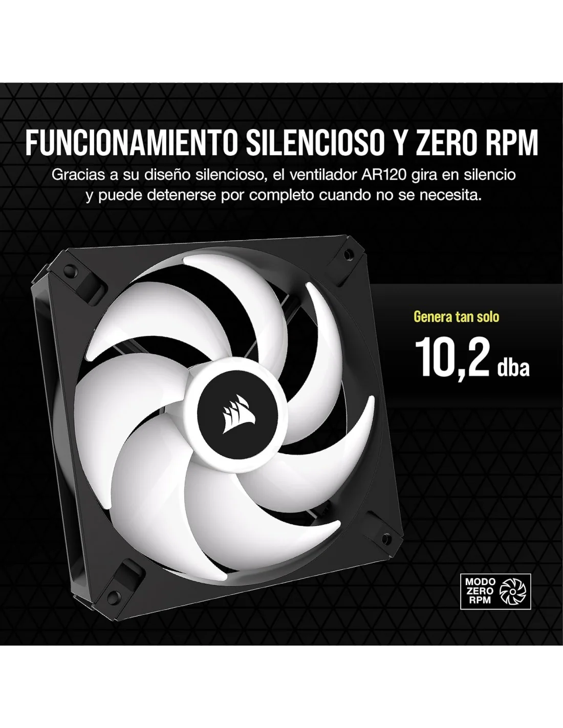 Corsair iCUE AR120 Digital RGB Ventilador 120mm Negro