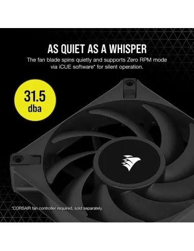 Corsair AF140 Elite 140 mm PWM Ventilador con Rodamiento Dinámico Líquido 140mm Negro