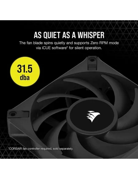 Corsair AF140 Elite 140 mm PWM Ventilador con Rodamiento Dinámico Líquido 140mm Negro