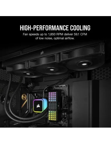 Corsair AF140 Elite 140 mm PWM Ventilador con Rodamiento Dinámico Líquido 140mm Negro