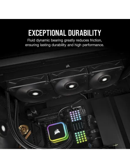 Corsair AF140 Elite 140 mm PWM Ventilador con Rodamiento Dinámico Líquido 140mm Negro