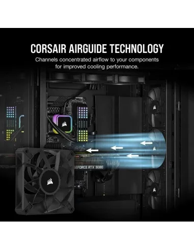 Corsair AF140 Elite 140 mm PWM Ventilador con Rodamiento Dinámico Líquido 140mm Negro