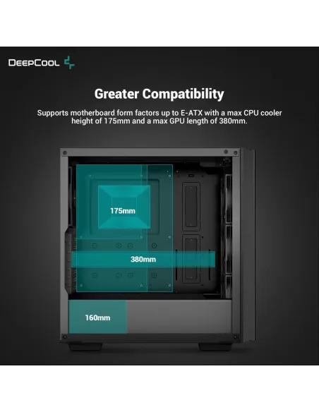 DeepCool CG560 Cristal Templado USB 3.0 ARGB Negra