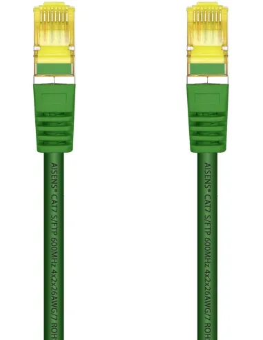 Aisens A146-0480 Cable de Red RJ45 Cat7 SFTP LSHZ 25 cm Verde