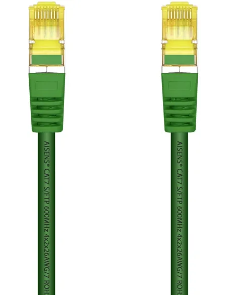 Aisens A146-0480 Cable de Red RJ45 Cat7 SFTP LSHZ 25 cm Verde