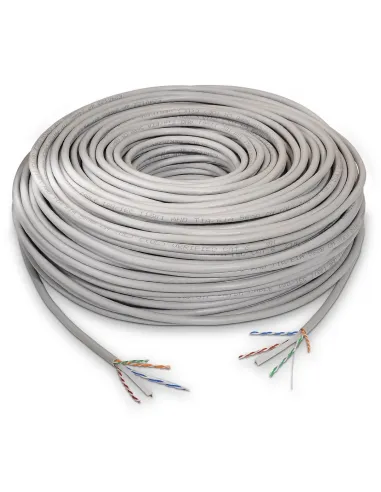 Aisens A135-0261 Bobina de Cable de Red RJ45 Cat.6  U/UTP 100 m Gris