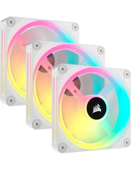 Corsair ICUE Link QX120 RGB 3x Kit de Expansión de Ventilador PWM 120mm Blanco