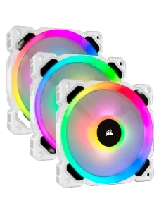 Corsair LL120 RGB Pack 3 Ventiladores 120mm con Lightning Node Pro Blanco