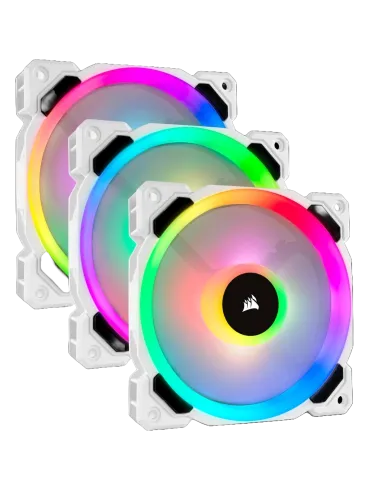 Corsair LL120 RGB Pack 3 Ventiladores 120mm con Lightning Node Pro Blanco