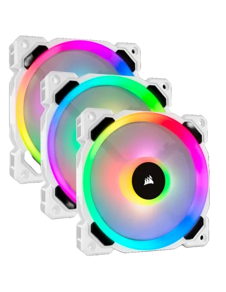 Corsair LL120 RGB Pack 3 Ventiladores 120mm con Lightning Node Pro Blanco
