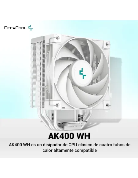 DeepCool AK400 WH Ventilador CPU 120mm Blanco