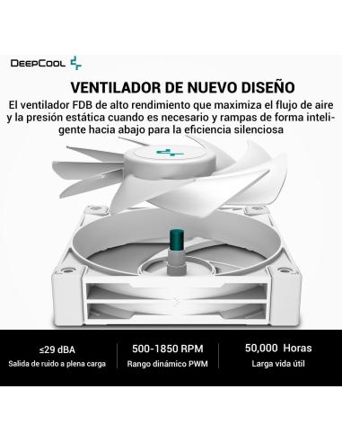 DeepCool AK400 WH Ventilador CPU 120mm Blanco